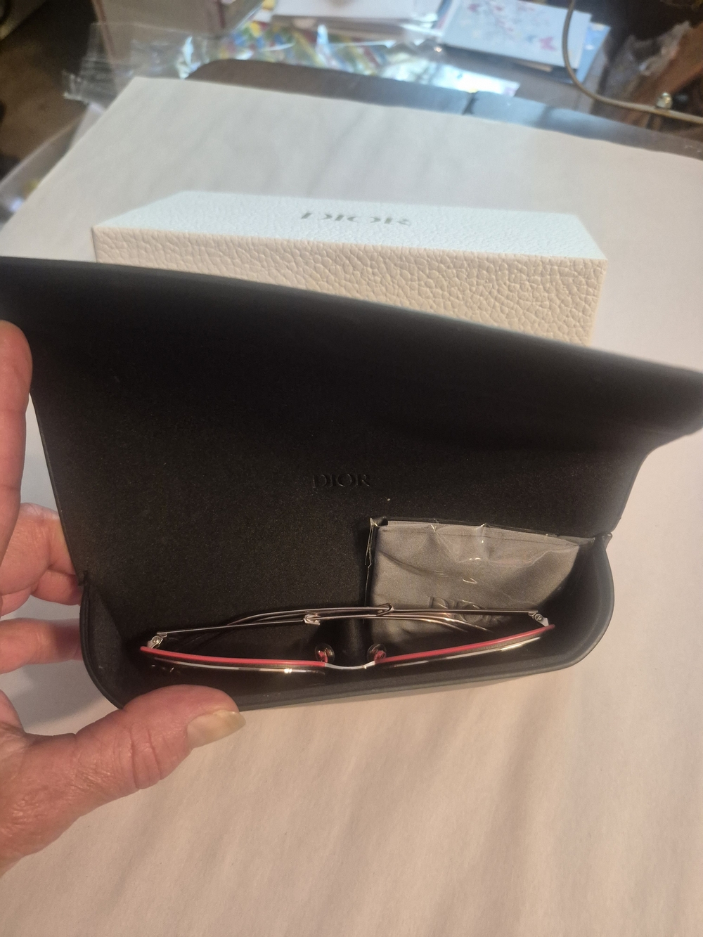 Dior Pink Cat-Eye Sunglasse Authentic NEW - Picture 10 of 12